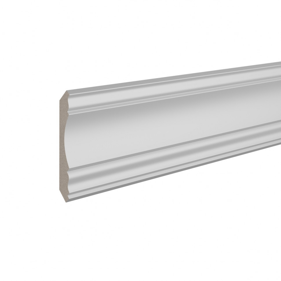 Заказать Потолочный плинтус 77х77 мм Ultrawood CR 020 244 см ЛДФ белый 