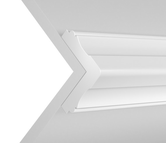 Декоративный уголок отделочный HiWood C40V1 белый фитополимер 40х40х2000 мм