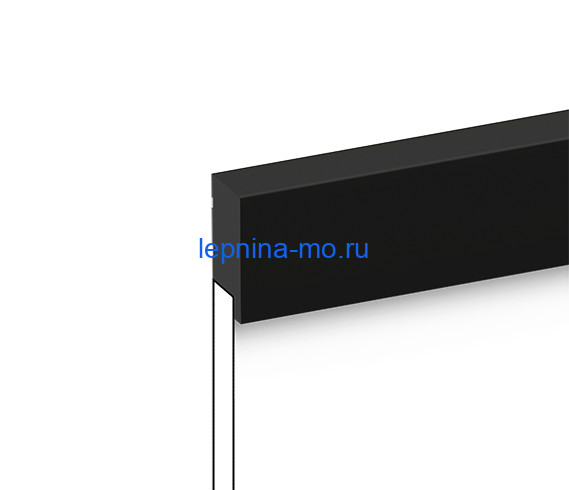 Заказать Финишный молдинг для стеновых панелей HiWood LF1 BK декорированный фитополимер 17х50х2700 мм 