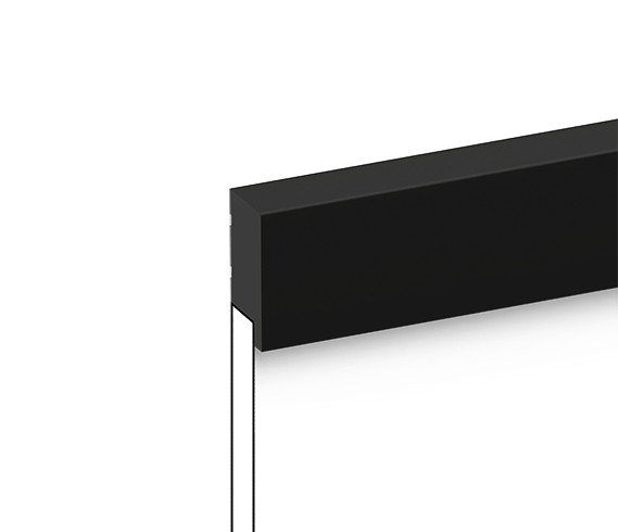 Финишный молдинг для стеновых панелей HiWood LF1 BK декорированный фитополимер 17х50х2700 мм