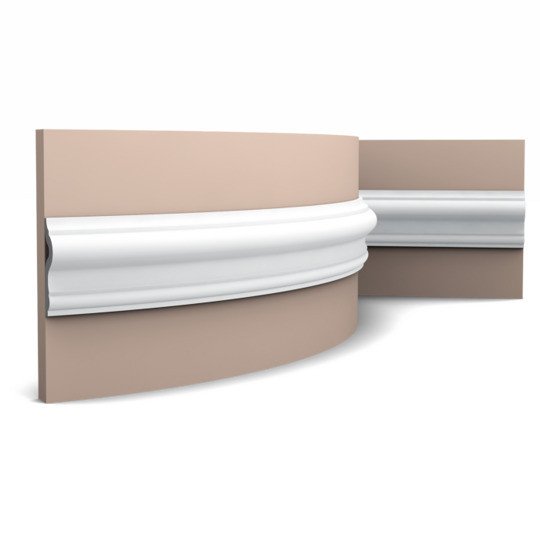Гибкий молдинг 200x7.5x2 см Orac Decor Duropolymer PX202F белый дюрополимер