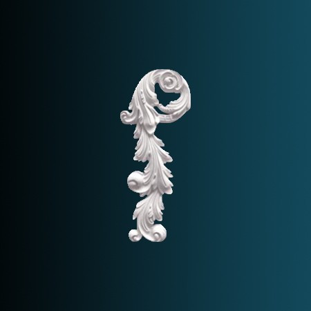 Заказать Декоративный орнамент Перфект G2327L 450х175х38 мм белый из полиуретана 