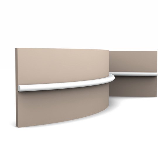 Гибкий молдинг 200x1x1.4 см Orac Decor Duropolymer PX209F белый дюрополимер