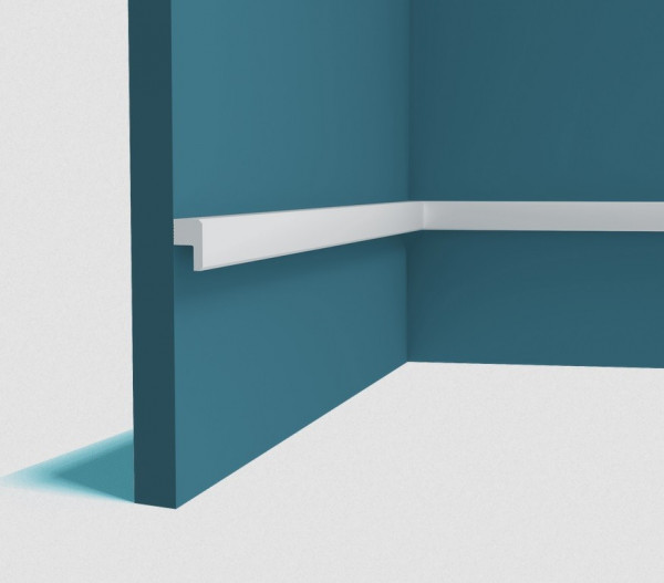 Декоративый молдинг 30 мм Перфект Плюс P179 белый из ударопрочного полимера 200 см