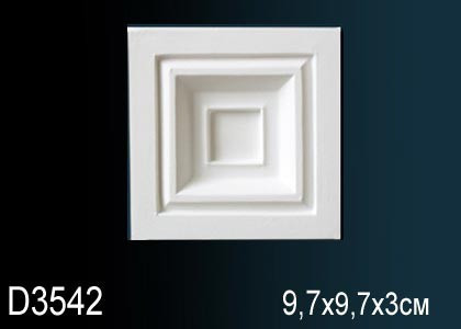 Заказать Декоративное обрамление дверей Перфект D3542 97х97 мм белое из полиуретана 