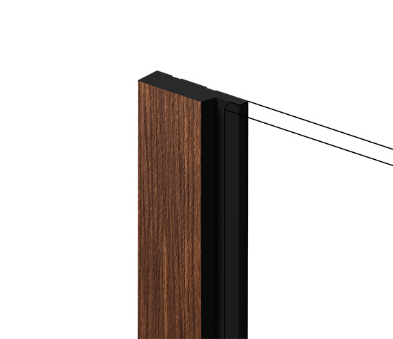 Финишный молдинг для стеновых панелей HiWood LF124A BR396K декорированный фитополимер 12х42х2700 мм