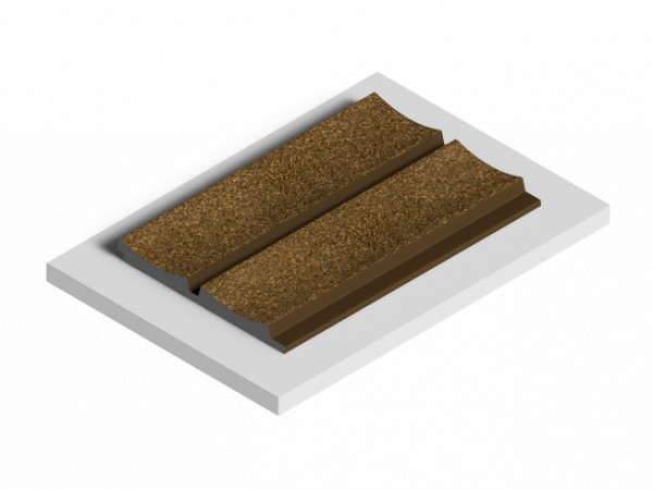 Декоративная стеновая панель 3D HiWood LV125 G387 декорированная из фитополимера 12х120х2700 мм