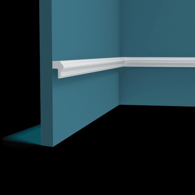 Заказать Декоративый молдинг Перфект Плюс P178 белый из ударопрочного полимера 35х27 200 см 