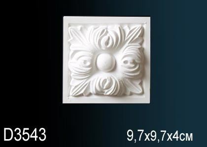 Заказать Декоративное обрамление дверей Перфект D3543 97х97 мм белое из полиуретана 
