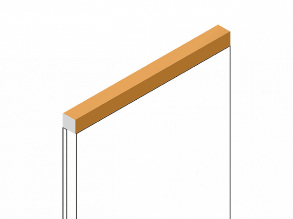 Декоративная рейка HiWood D12V1 Y5 под дерево фитополимер 12х12х2700 мм