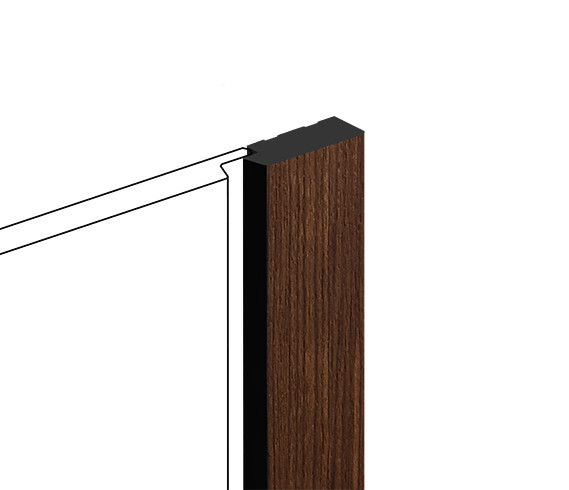 Заказать Финишный молдинг для стеновых панелей HiWood LF124B BR396K декорированный фитополимер 12х31х2700 мм 