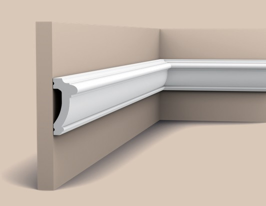 Молдинг 60х27 мм Orac Decor Duropolymer PX113 белый 2 м