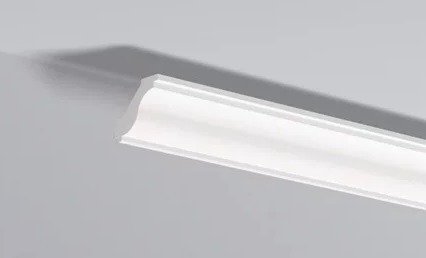 Заказать Декоративный потолочный плинтус NMC LX-46 200 см белого цвета 40х50 мм 