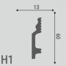 Заказать Напольный плинтус 60х13 мм Де-Багет XPS POLYMER Н 1 белый полистирол 200 см 