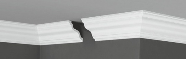 Потолочный плинтус 80х80 мм Де-Багет XPS П 11 80/80 белый полистирол 200 см