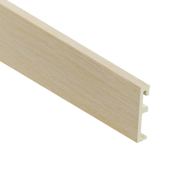 Напольный плинтус ПВХ 80 мм SALAG ALPHA Unique Oak AP8136 уникальный дуб 2.4 м