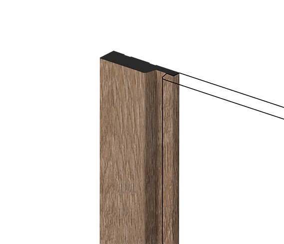 Заказать Финишный молдинг для стеновых панелей HiWood LF124A BR416 декорированный фитополимер 12х42х2700 мм 