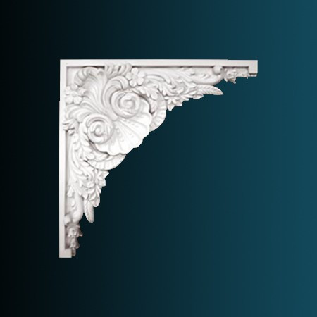 Декоративный орнамент Перфект G2020 462х462х57 мм белый из полиуретана