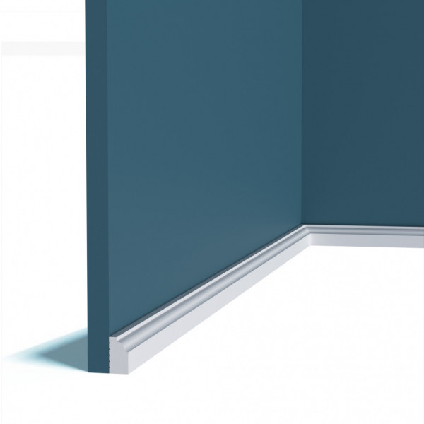 Декоративый молдинг Перфект Плюс P182 белый из ударопрочного полимера 30х16 200 см