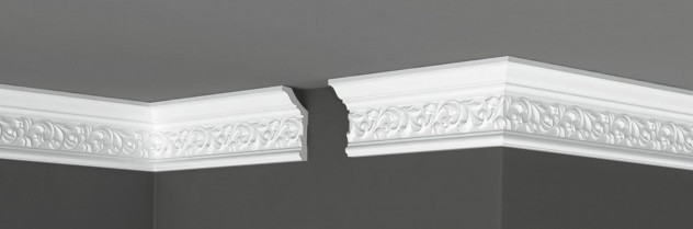 Заказать Потолочный плинтус 81х39 мм Де-Багет Декор ДП 39/90 белый полистирол 200 см 