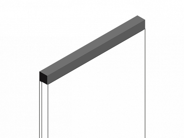 Декоративная рейка HiWood D12V1 GR15 под дерево фитополимер 12х12х2700 мм