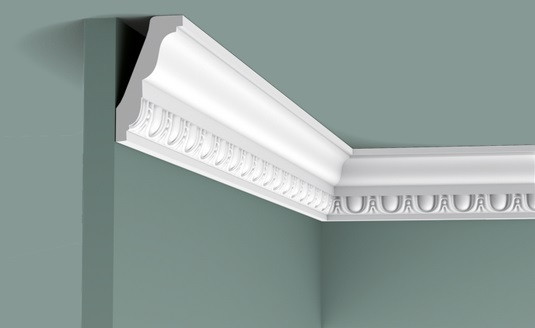 Потолочный плинтус 75х45 мм Orac Decor Purotouch C212 белый 2 м