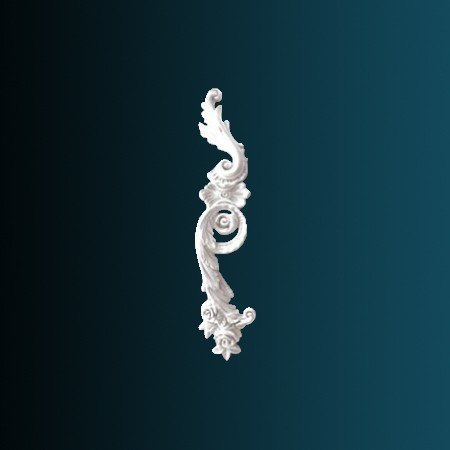 Заказать Декоративный орнамент Перфект G2330L 600х136х36 мм белый из полиуретана 