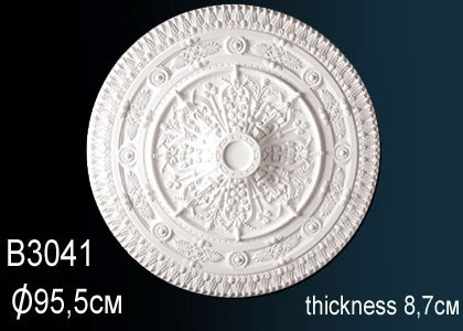 Заказать Декоративная потолочная розетка Перфект B3041 950 мм белая из полиуретана 