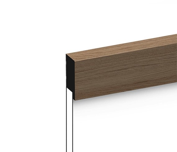 Финишный молдинг для стеновых панелей HiWood LF1 BR417 декорированный фитополимер 17х50х2700 мм