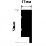 Заказать Финишный молдинг для стеновых панелей HiWood LF1 BR417 декорированный фитополимер 17х50х2700 мм 