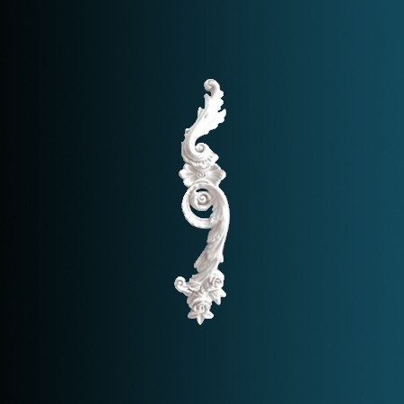 Заказать Декоративный орнамент Перфект G2330R 600х136х36 мм белый из полиуретана 