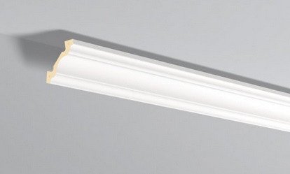 Заказать Декоративный потолочный плинтус NMC Arstyl Z19 80х80 200 см белого цвета 