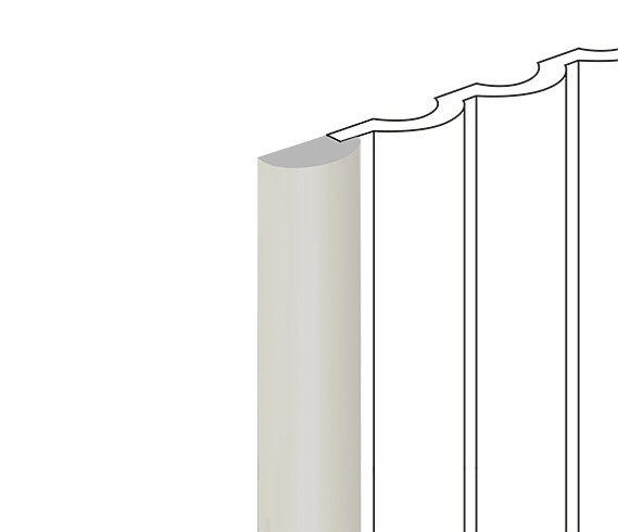 Заказать Финишный молдинг для стеновых панелей HiWood LF140B IV123 декорированный фитополимер 12х26х2700 мм 
