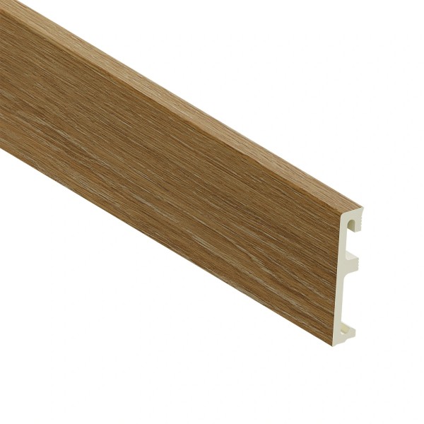 Напольный плинтус ПВХ 80 мм SALAG ALPHA CL Dab Kruger AP8140 дуб 2.4 м