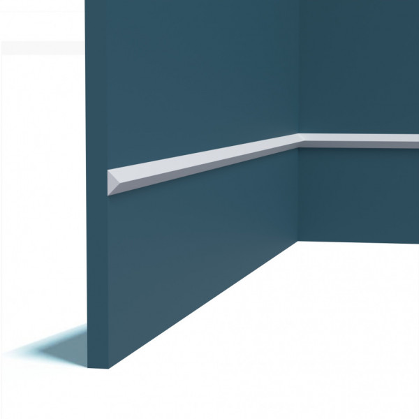 Декоративый молдинг Перфект Плюс P199 белый из ударопрочного полимера 15х15 200 см