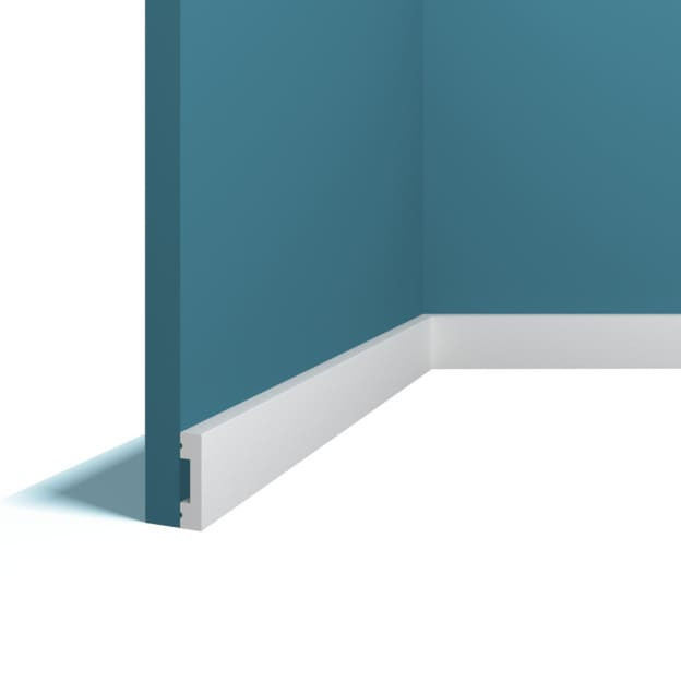 Заказать Напольный плинтус 10х40 мм Перфект Плюс P89 200 см белый из ударопрочного полимера 