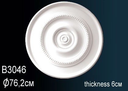 Заказать Декоративная потолочная розетка Перфект B3046 761 мм белая из полиуретана 