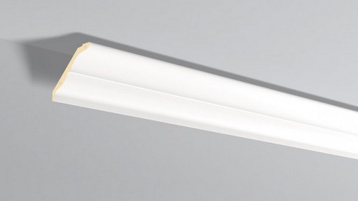 Декоративный потолочный плинтус NMC Arstyl Z21 100х115 200 см белого цвета