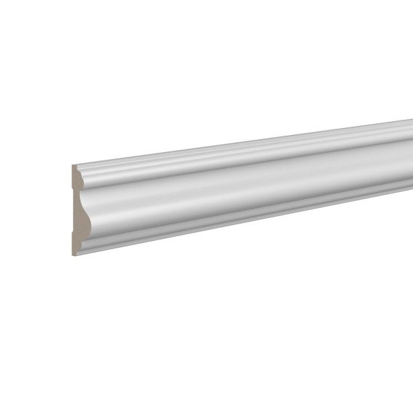 Декоративный молдинг 14х45 мм Ultrawood U 002 244 см ЛДФ белый