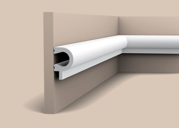 Молдинг 55х34 мм Orac Decor Duropolymer PX169 белый 2 м