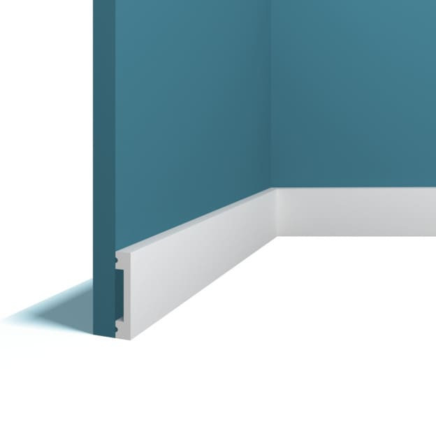 Заказать Напольный плинтус 11х55 мм Перфект Плюс P66 200 см белый из ударопрочного полимера 