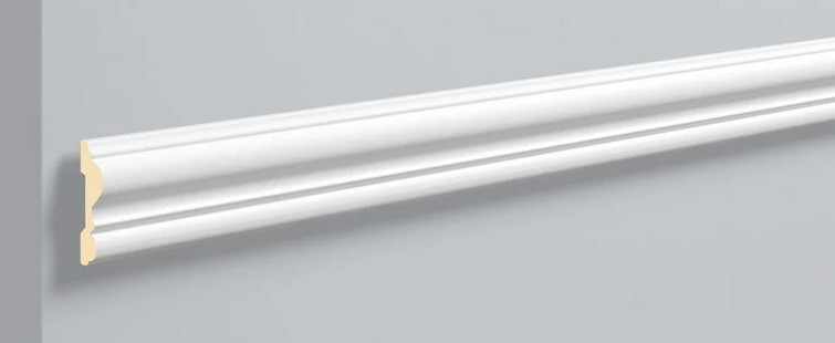 Заказать Декоративный молдинг NMC Allegro EL3 80х20 мм 200 см белого цвета для потолка и стен 