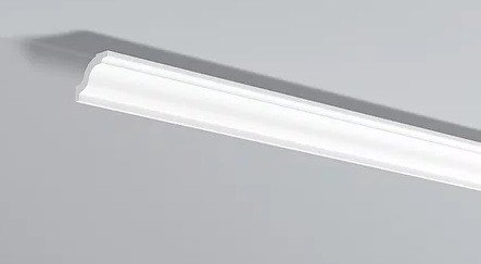 Декоративный потолочный плинтус NMC LX-60 200 см белого цвета 45х40 мм