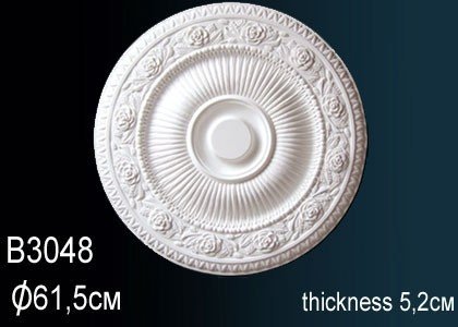 Заказать Декоративная потолочная розетка Перфект B3048 610 мм белая из полиуретана 