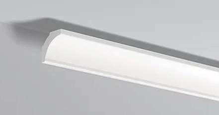 Декоративный потолочный плинтус NMC LX-65 200 см белого цвета 50х50 мм