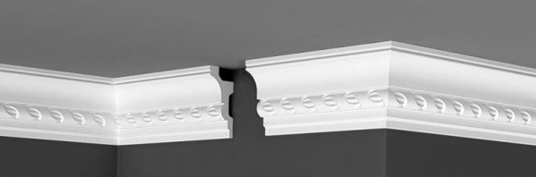 Потолочный плинтус 100х46 мм Де-Багет Декор ДП 20/110 белый полистирол 200 см