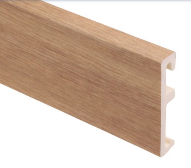Заказать Напольный плинтус ПВХ 80 мм SALAG ALPHA Essence AP8143 под дерево 2.4 м 