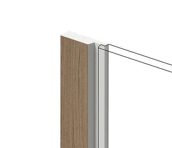 Заказать Финишный молдинг для стеновых панелей HiWood LF124A BR417N декорированный фитополимер 12х42х2700 мм 