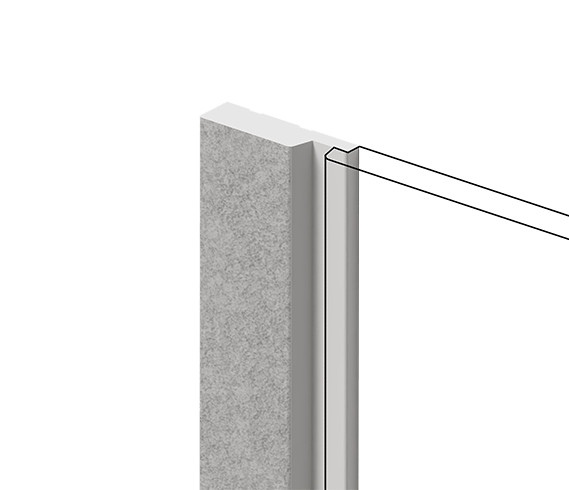 Финишный молдинг для стеновых панелей HiWood LF124A GR5 декорированный фитополимер 12х42х2700 мм
