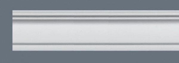 Декоративный потолочный плинтус NMC LX-66 200 см белого цвета 60х30 мм